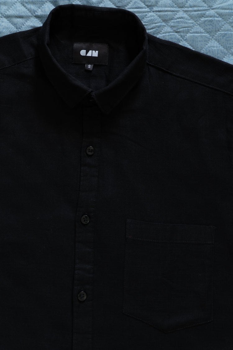 Black Linen Shirt