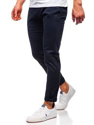 Men Navy Chinos