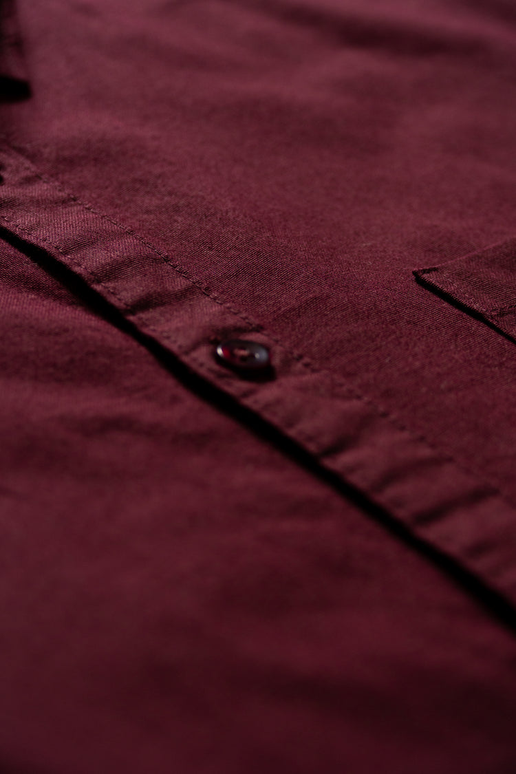 Burgundy Oxford Shirt