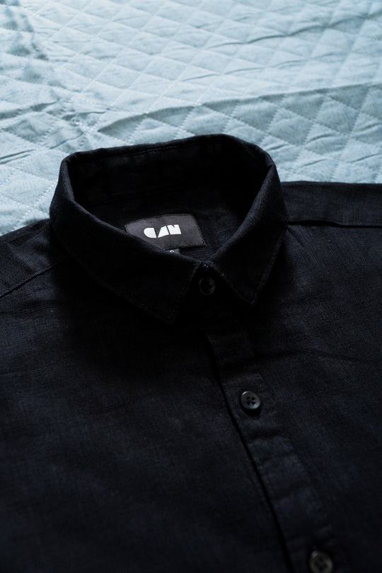 Black Linen Shirt